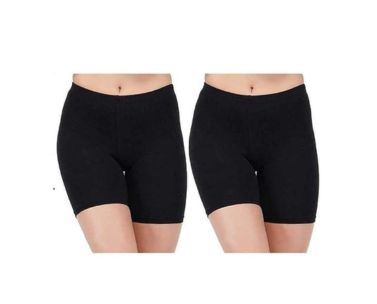 COTTONANSH Women's Girl's Seamless Boyshorts Panty with Cycling Shorts Safety for Under Skirt Mini Dresses Black for Women.