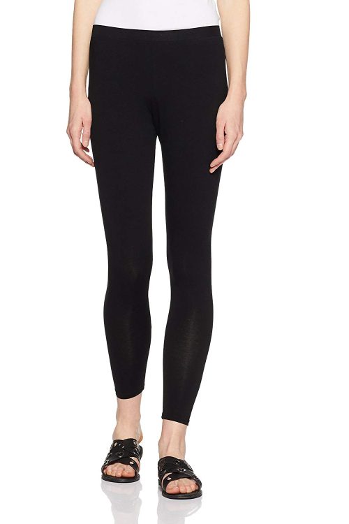 COTTONANSH Womens Girls Legging (Free Size, Color-Black)