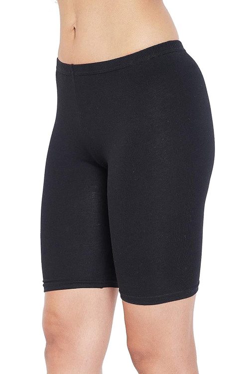 COTTONANSH Men’s & Women Yoga Shorts Black